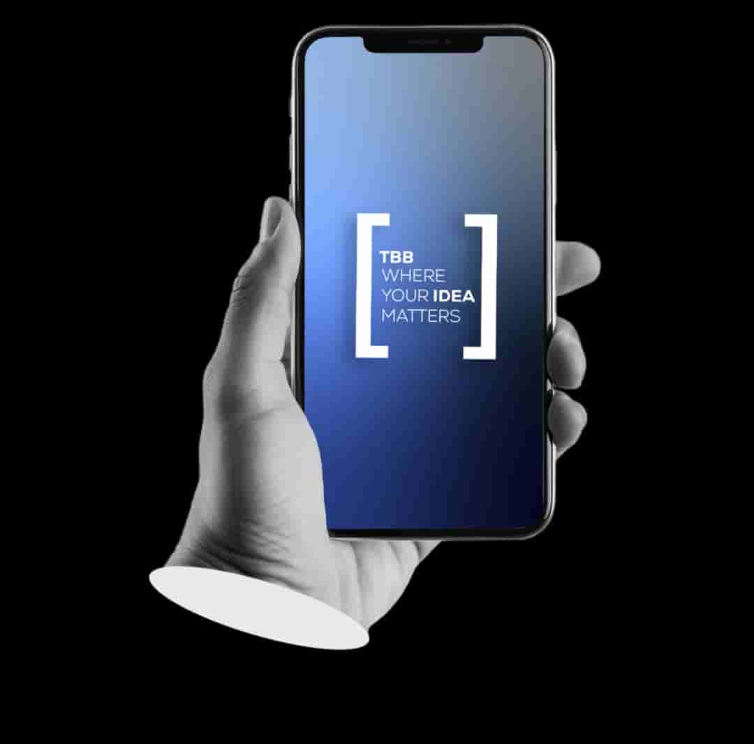Hand holding a phone